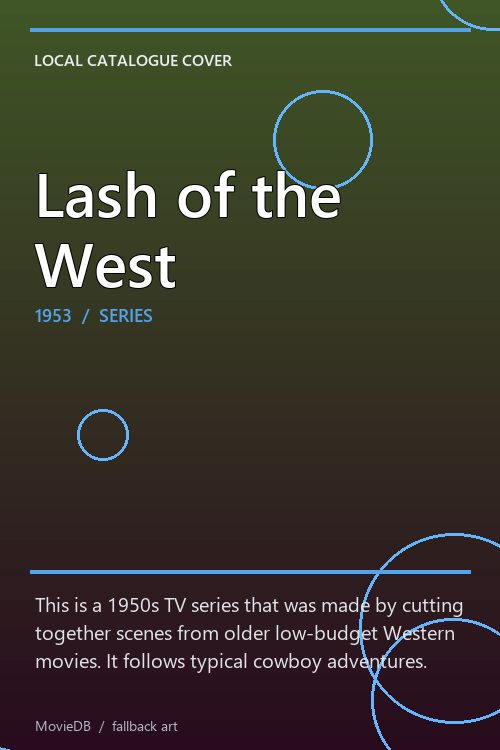 Lash of the West poster