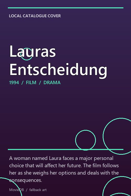 Lauras Entscheidung poster