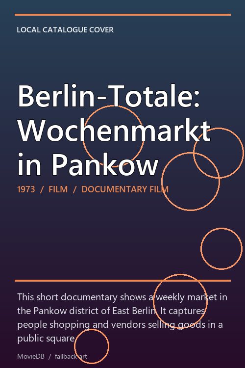 Berlin-Totale: Wochenmarkt in Pankow poster