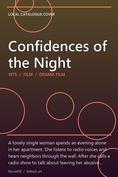 Confidences of the Night poster