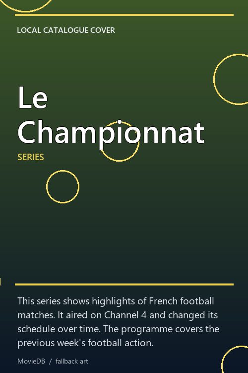 Le Championnat poster