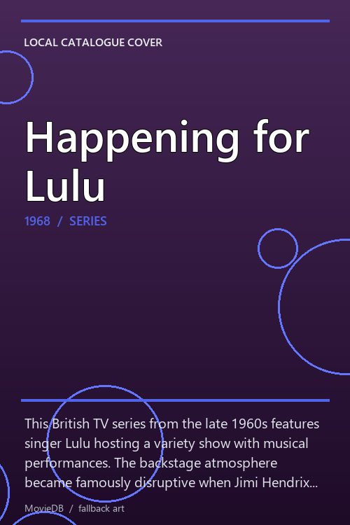Happening for Lulu poster