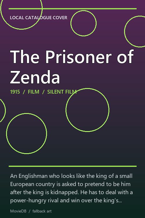 The Prisoner of Zenda poster