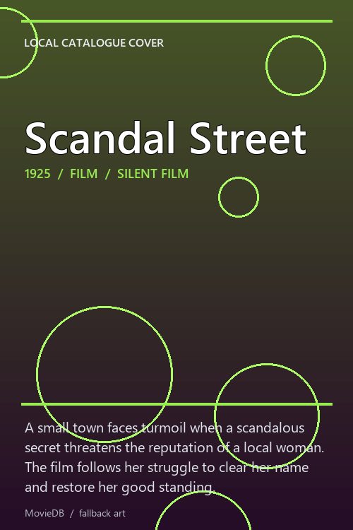 Scandal Street poster