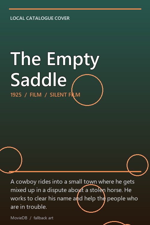 The Empty Saddle poster