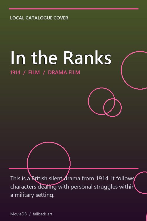 In the Ranks poster
