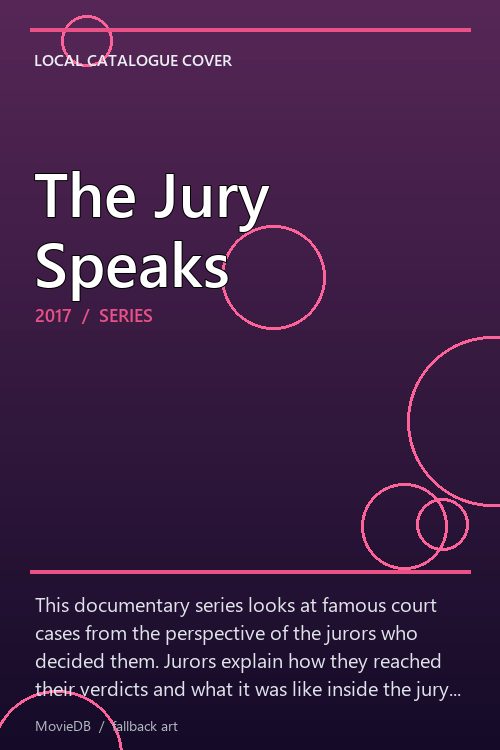 The Jury Speaks poster