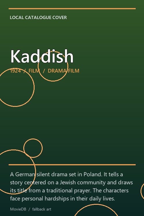 Kaddish poster