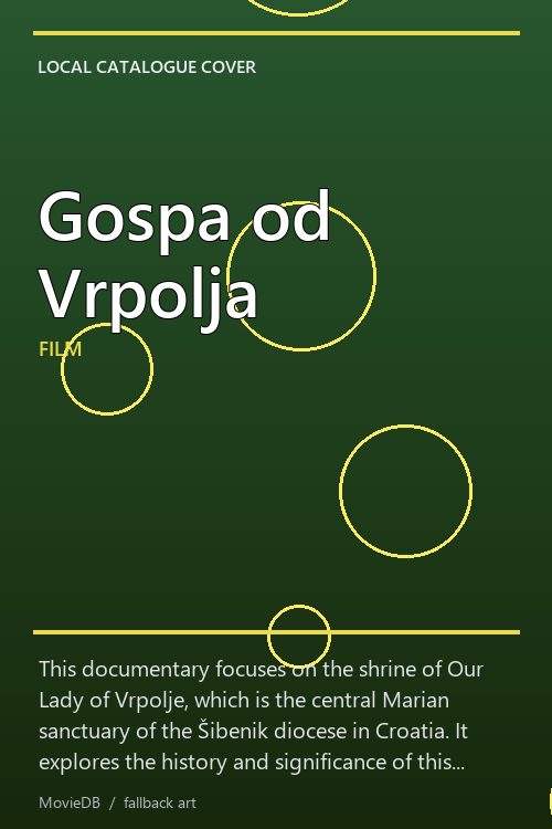 Gospa od Vrpolja poster