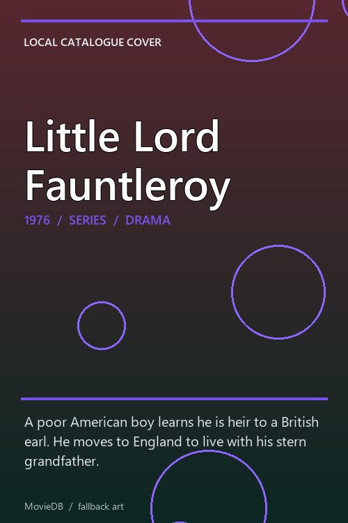 Little Lord Fauntleroy poster