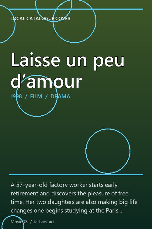 Laisse un peu d’amour poster