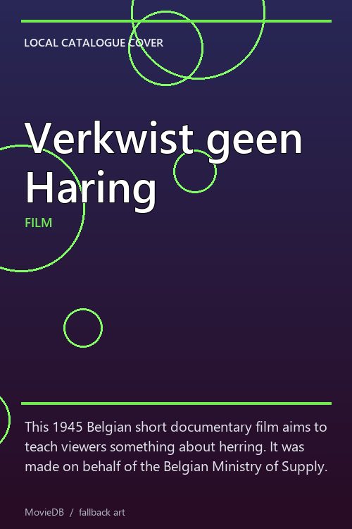 Verkwist geen Haring poster