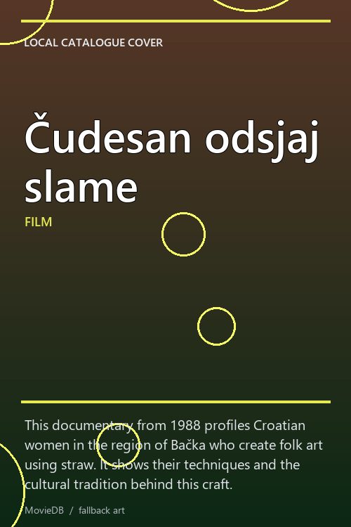 Čudesan odsjaj slame poster