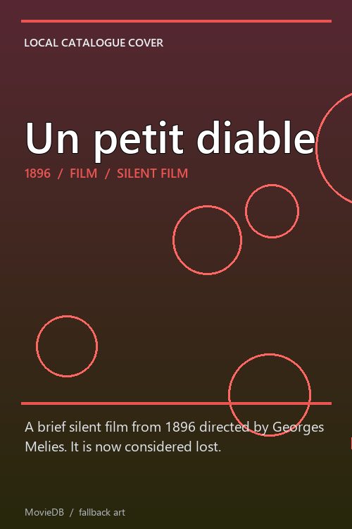 Un petit diable poster