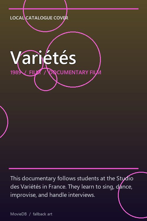 Variétés poster