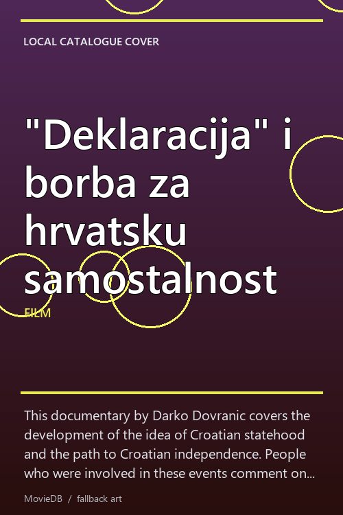 "Deklaracija" i borba za hrvatsku samostalnost poster