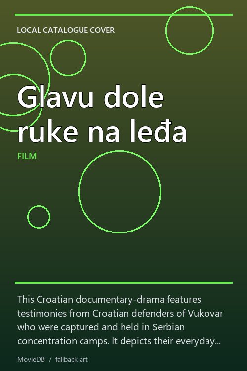 Glavu dole ruke na leđa poster
