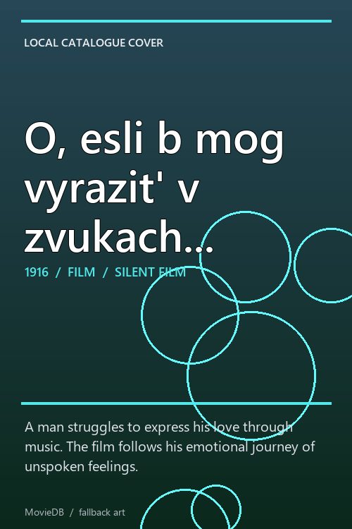 O, esli b mog vyrazit' v zvukach... poster