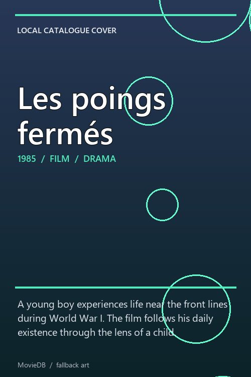 Les poings fermés poster