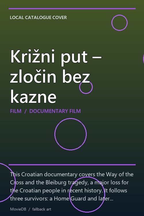 Križni put – zločin bez kazne poster