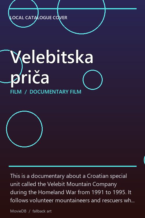 Velebitska priča poster