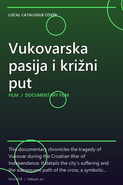 Vukovarska pasija i križni put poster
