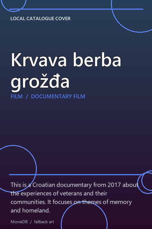 Krvava berba grožđa poster