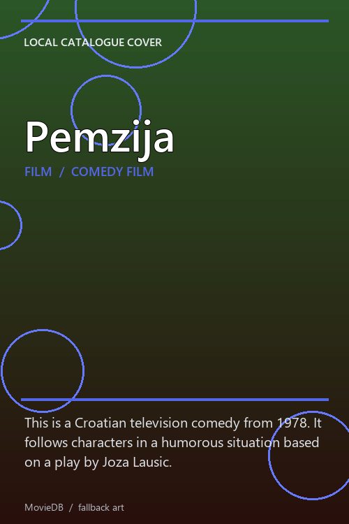 Pemzija poster