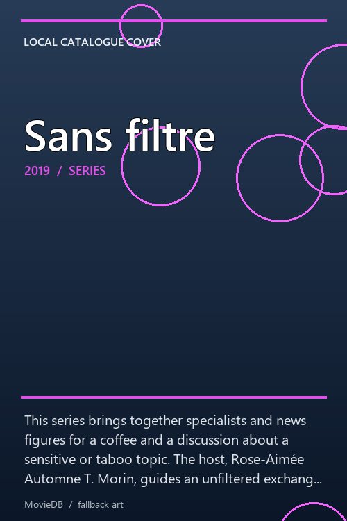 Sans filtre poster