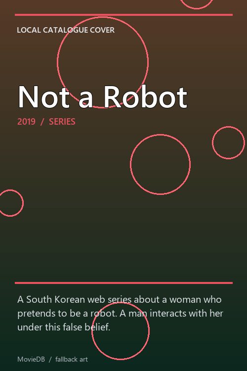 Not a Robot poster