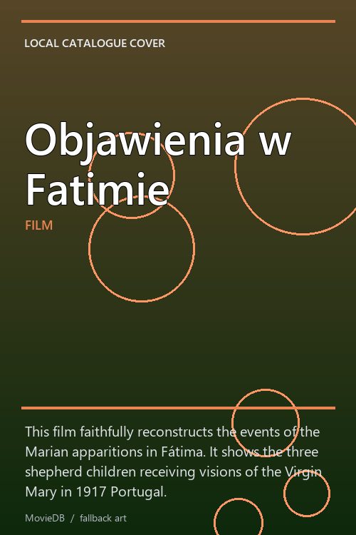Objawienia w Fatimie poster