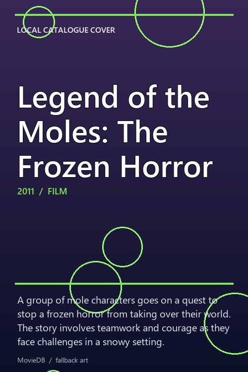 Legend of the Moles: The Frozen Horror poster