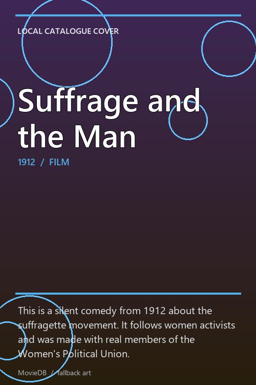 Suffrage and the Man poster