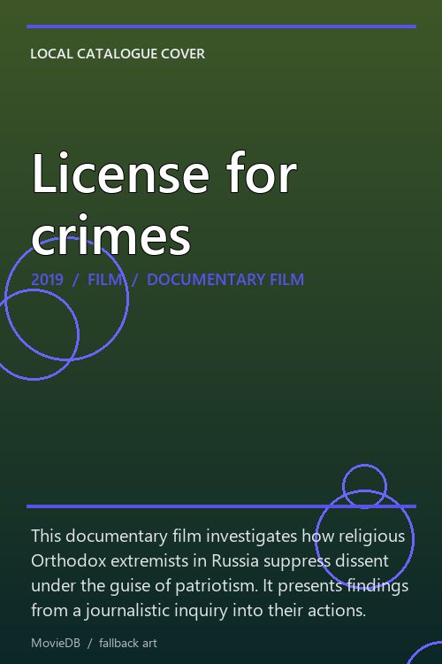 License for crimes poster