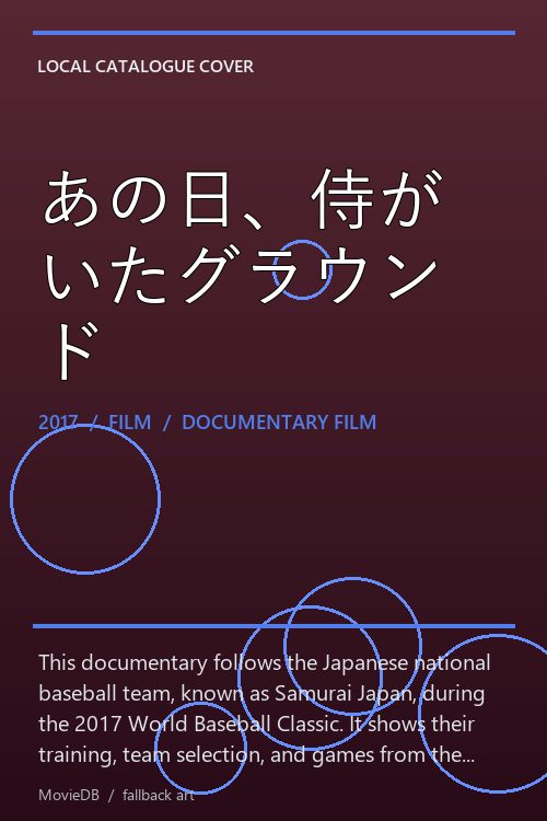あの日、侍がいたグラウンド poster