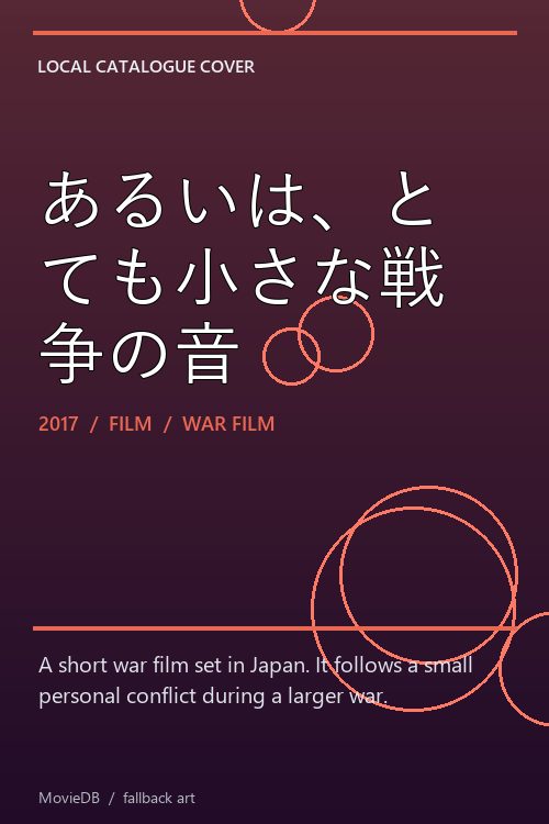あるいは、とても小さな戦争の音 poster