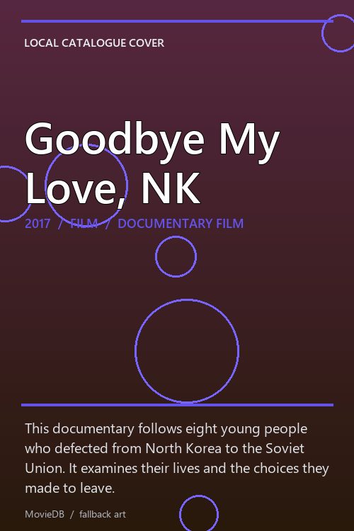 Goodbye My Love, NK poster