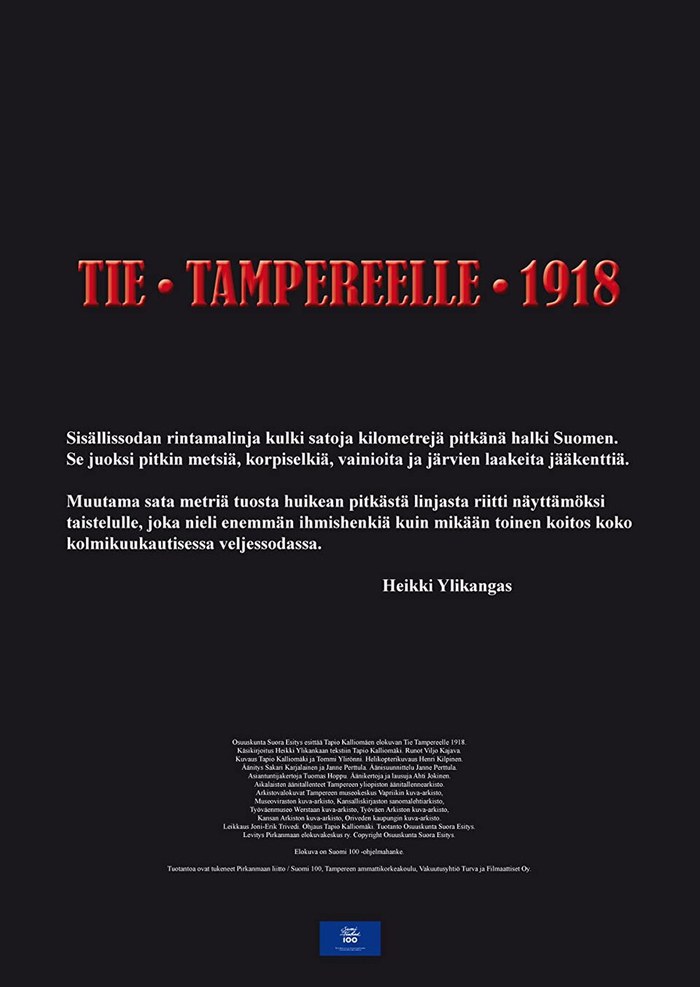 Tie Tampereelle 1918 poster