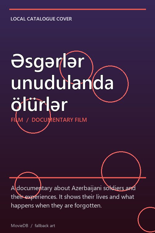 Əsgərlər unudulanda ölürlər poster