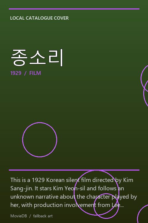 종소리 poster