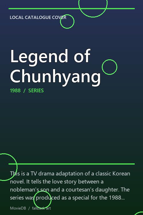 Legend of Chunhyang poster