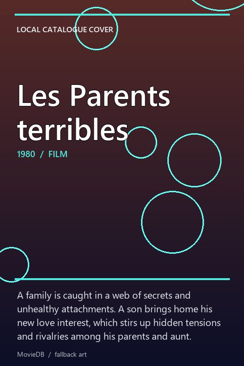 Les Parents terribles poster