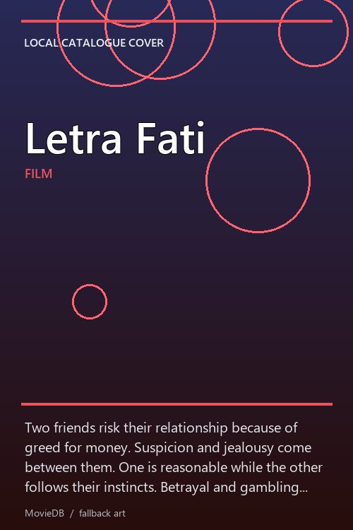 Letra Fati poster