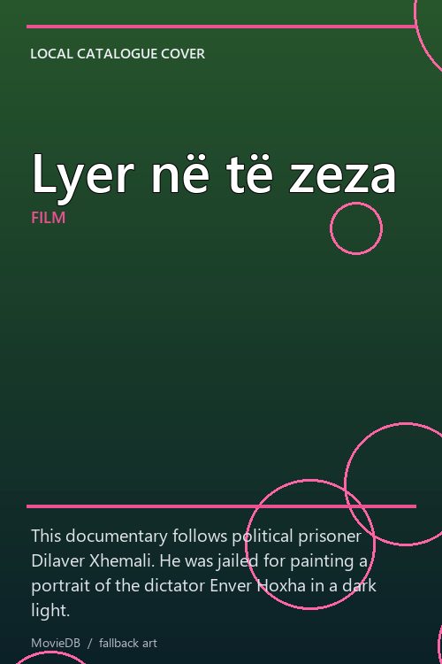 Lyer në të zeza poster