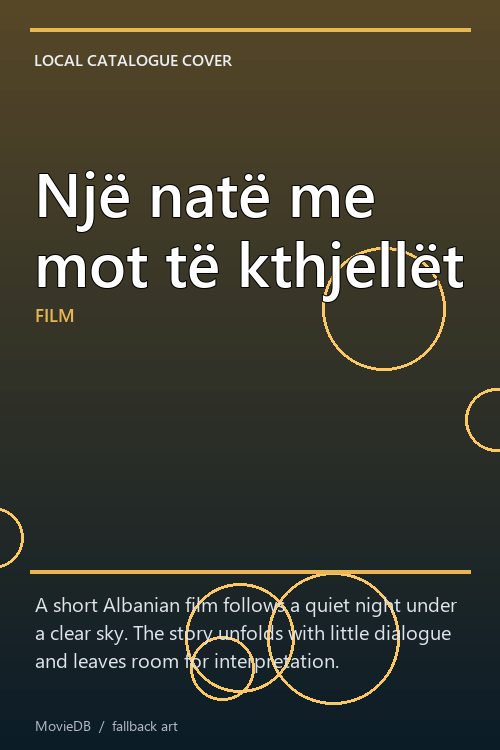 Një natë me mot të kthjellët poster