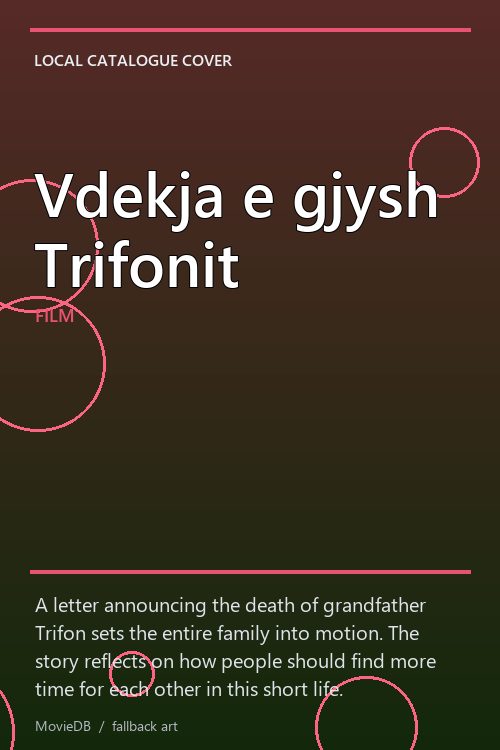 Vdekja e gjysh Trifonit poster