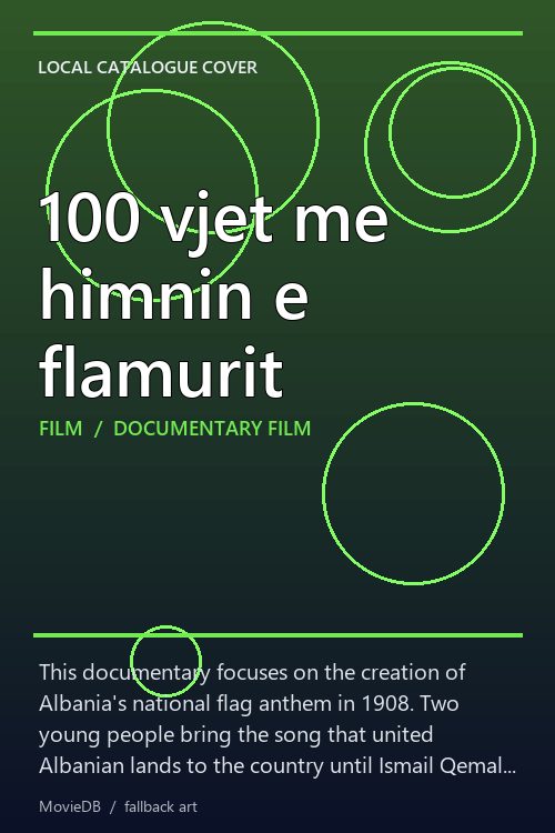 100 vjet me himnin e flamurit poster