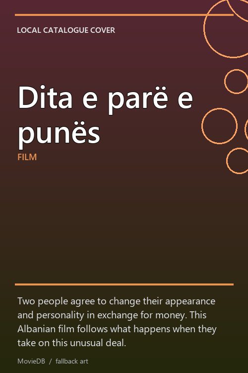 Dita e parë e punës poster