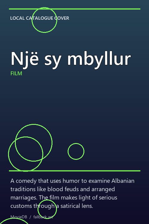 Një sy mbyllur poster