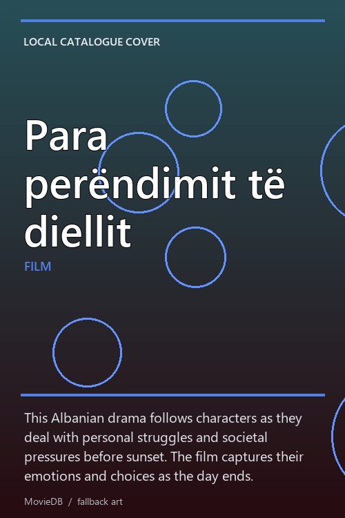 Para perëndimit të diellit poster